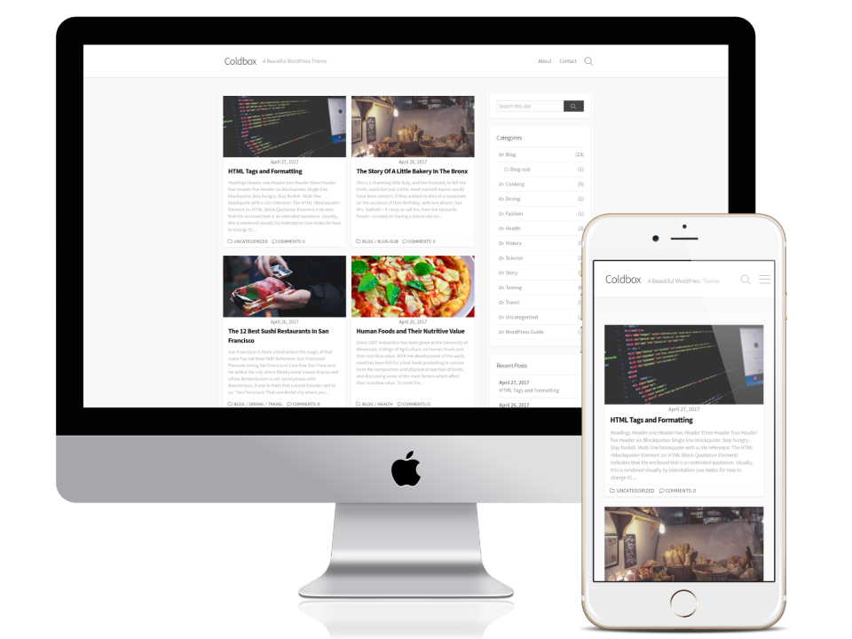 Coldbox A Beautiful Wordpress Theme